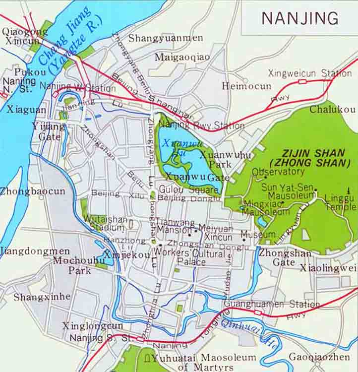 nanjing city carte